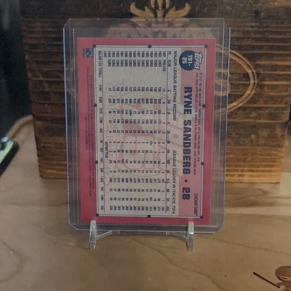 2026 Topps Ryne Sandberg 75th Anniversary Silver Crackle Cubs HOF - Picture 2 of 2